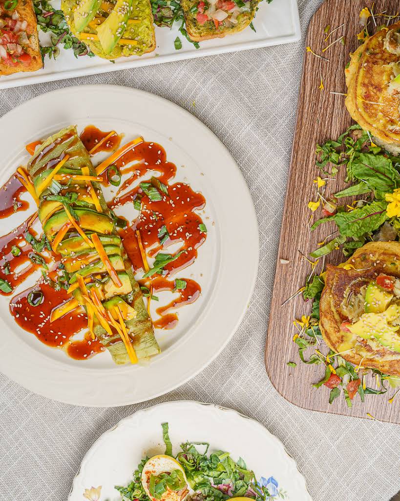 Mimosa Brunch food